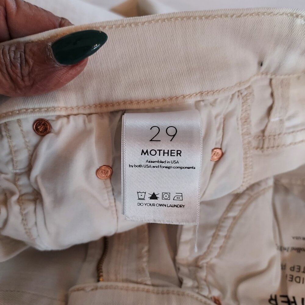 Mother The Insider Crop Step Fray Jeans Size 29 - Picture 11 of 14